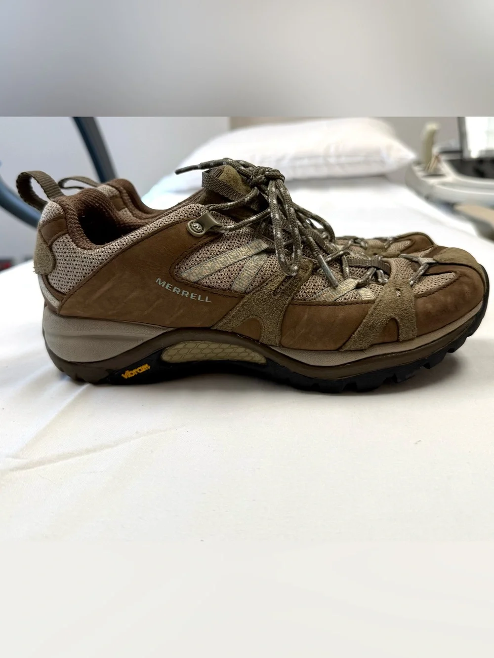 Merrell Siren Sport Q2 Vibram Hiking Trail Shoes Brown Leather Women's 8